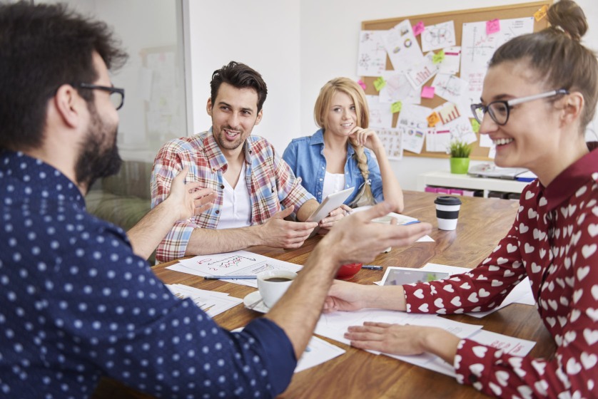 Team office workers